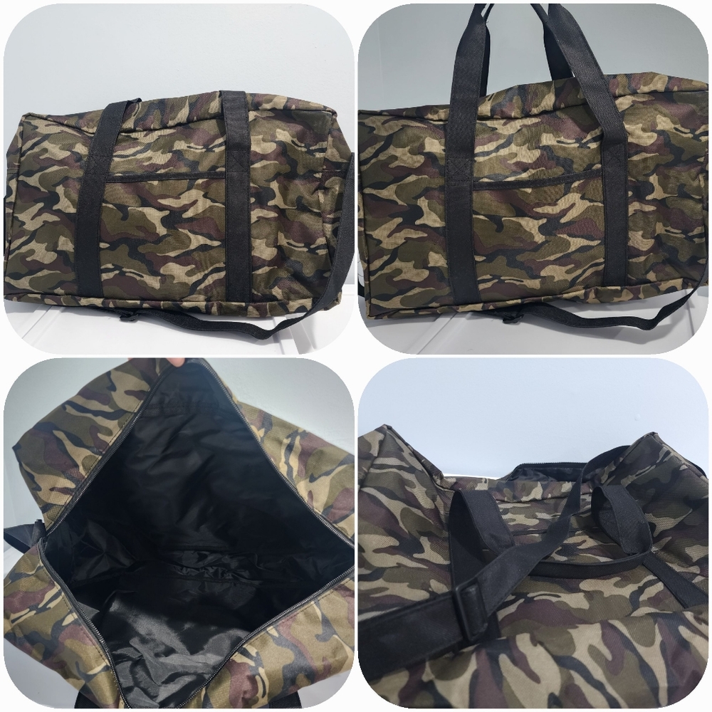 Crossbody camping bag, camouflage, travel bag. Like a New condition